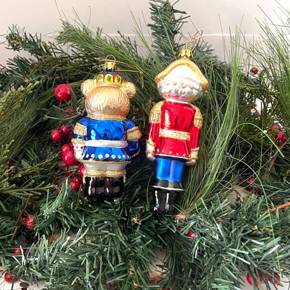 Christmas ornaments Santa's helpers ( set of 2) Dillards collection 2001 Set 8 - Picture 2 of 2